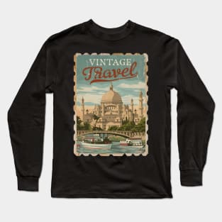 Sentimental Sojourn : Vintage Postcard Long Sleeve T-Shirt